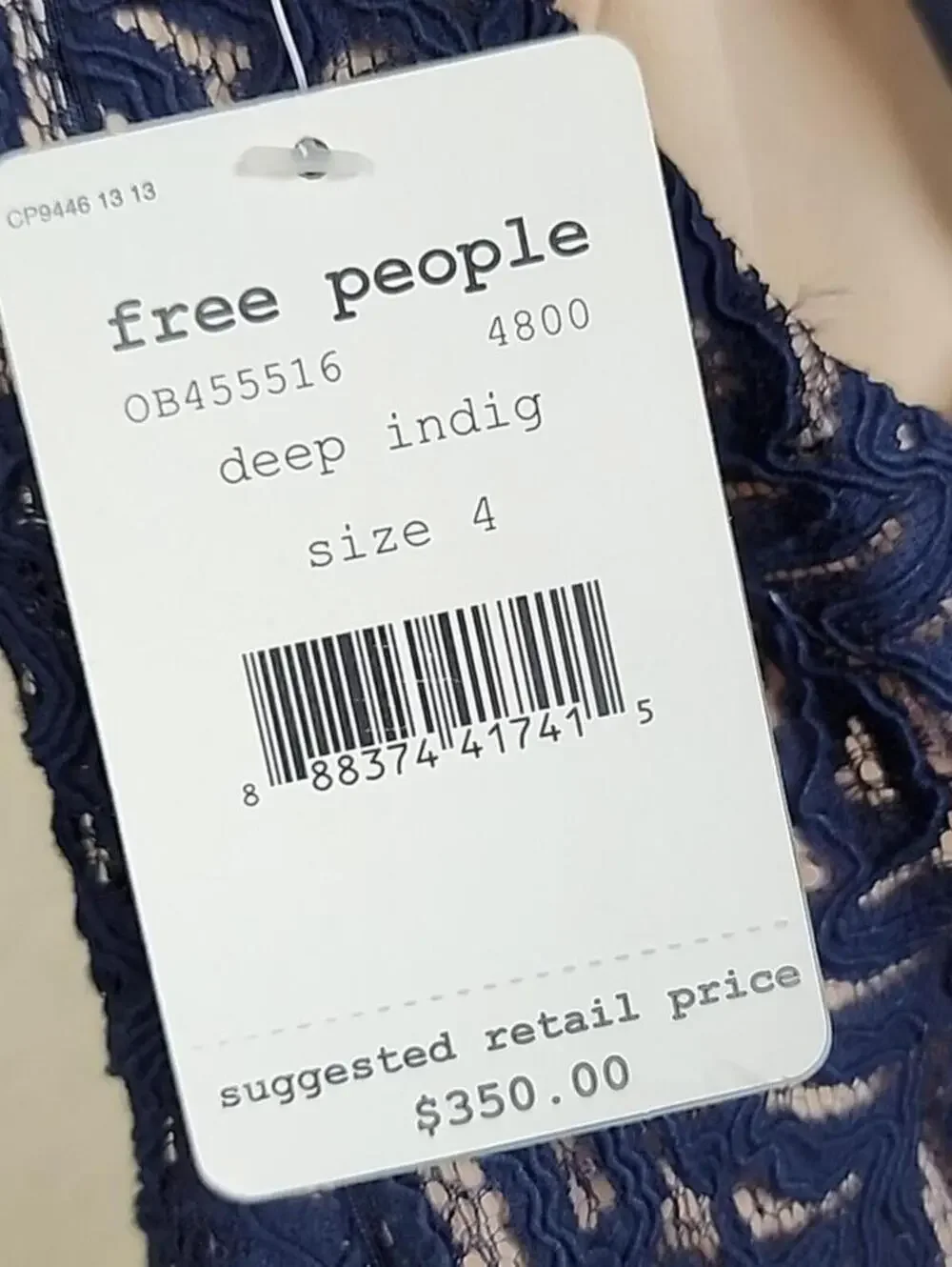 NWT $350 Free People Size 4 Sheer Lined Slit Dress